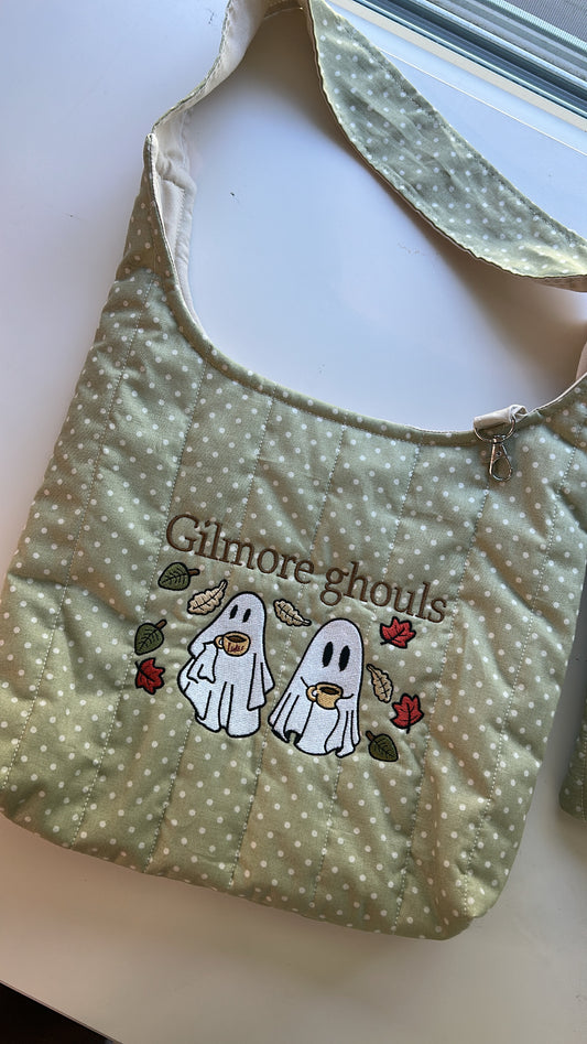 Gilmore Ghouls Quilted Shoulder Bag 👻☕🍂