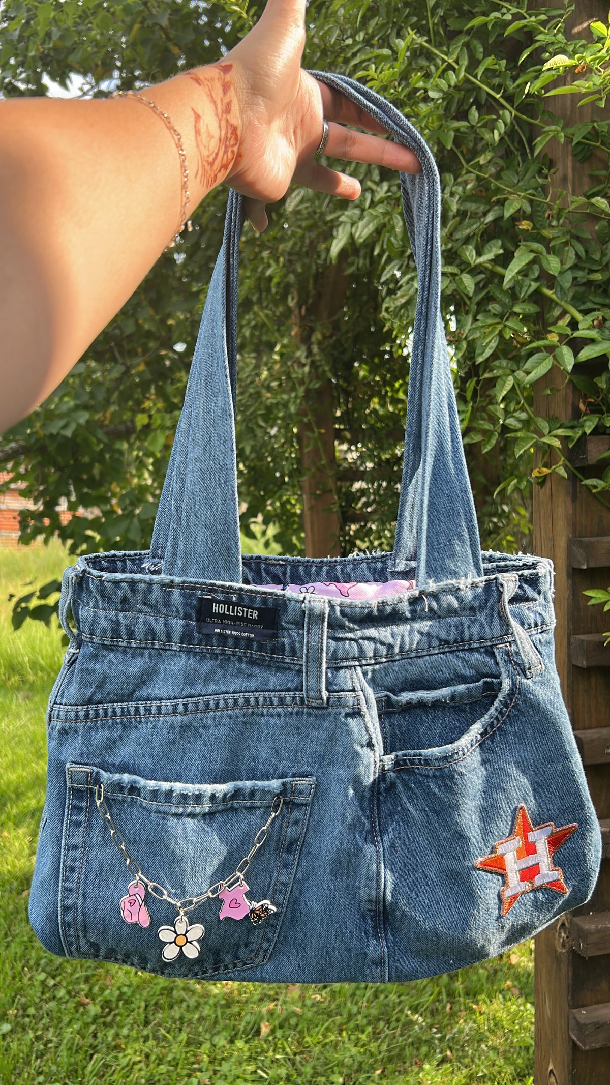 Houston Jean Bag Pink Top