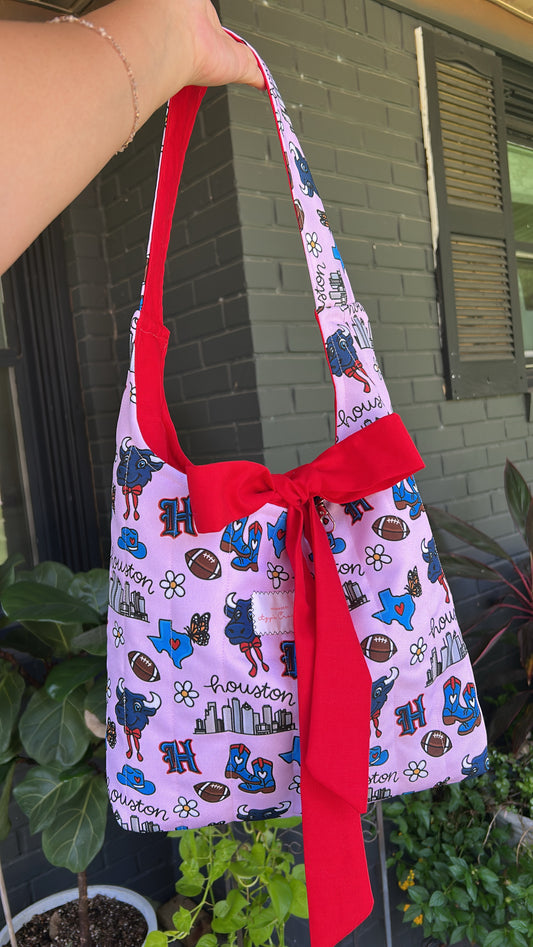 Houston football Bow Bag