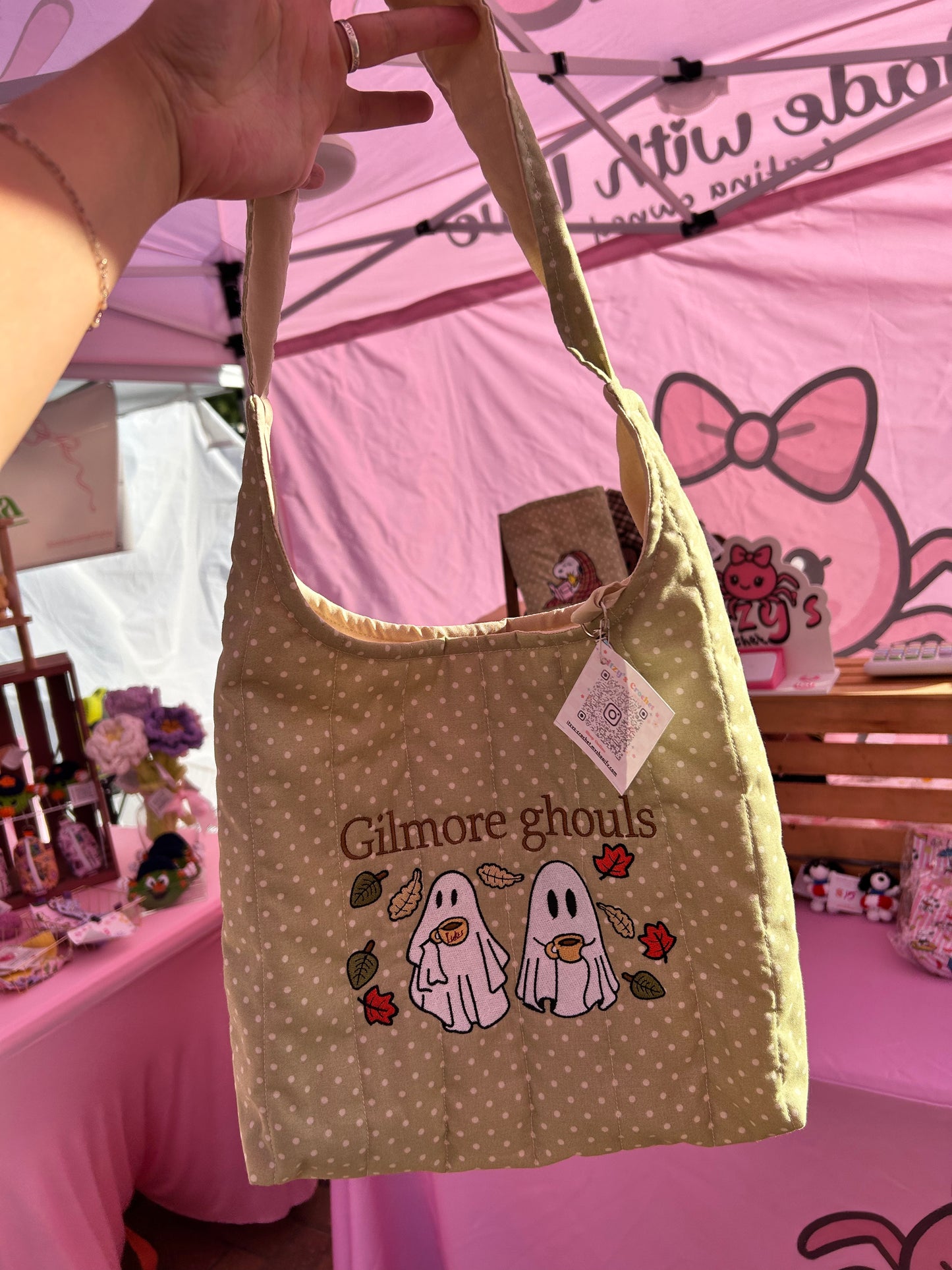 Gilmore Ghouls Quilted Shoulder Bag 👻☕🍂